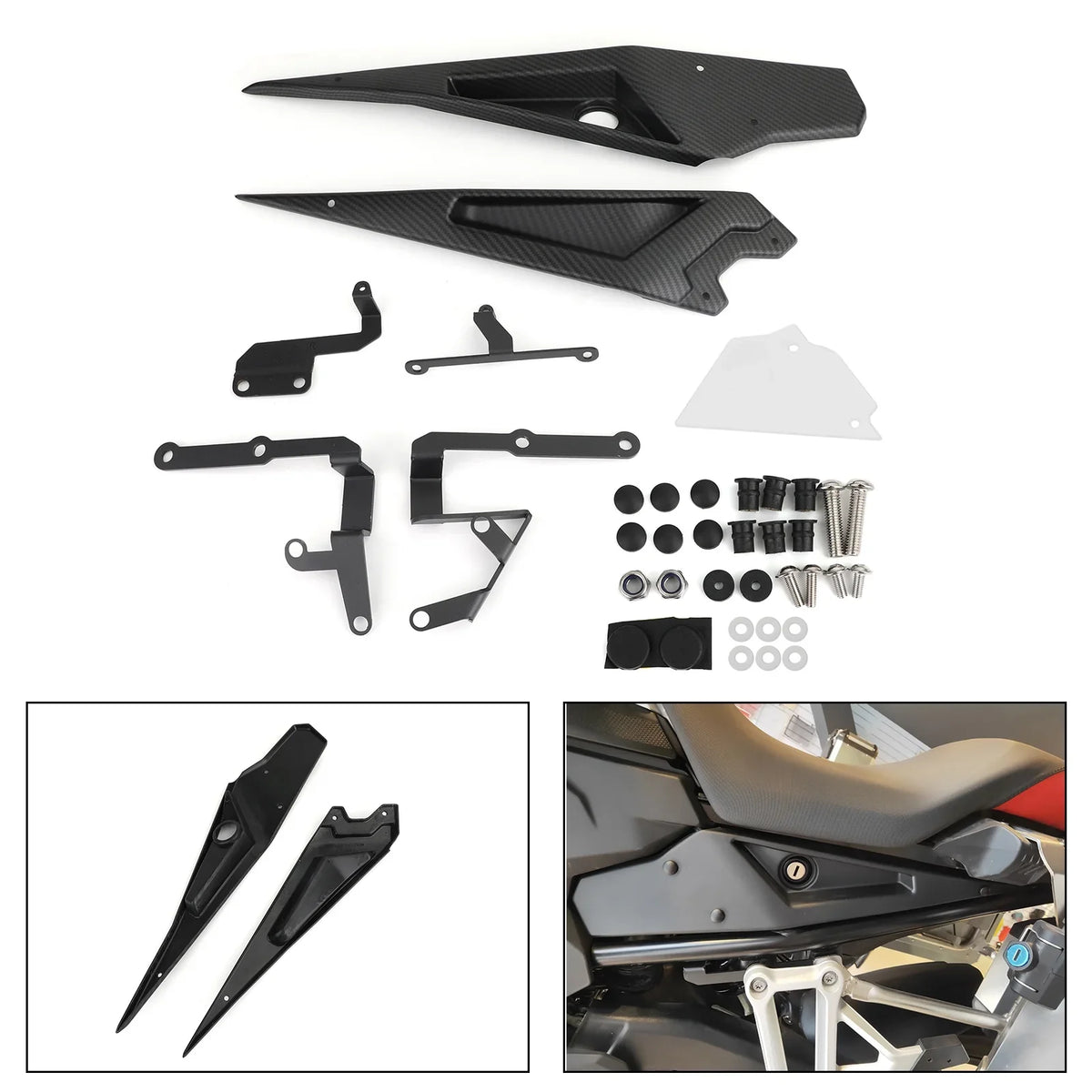 Frame Side Cover Trim Carbon For    2018-2019