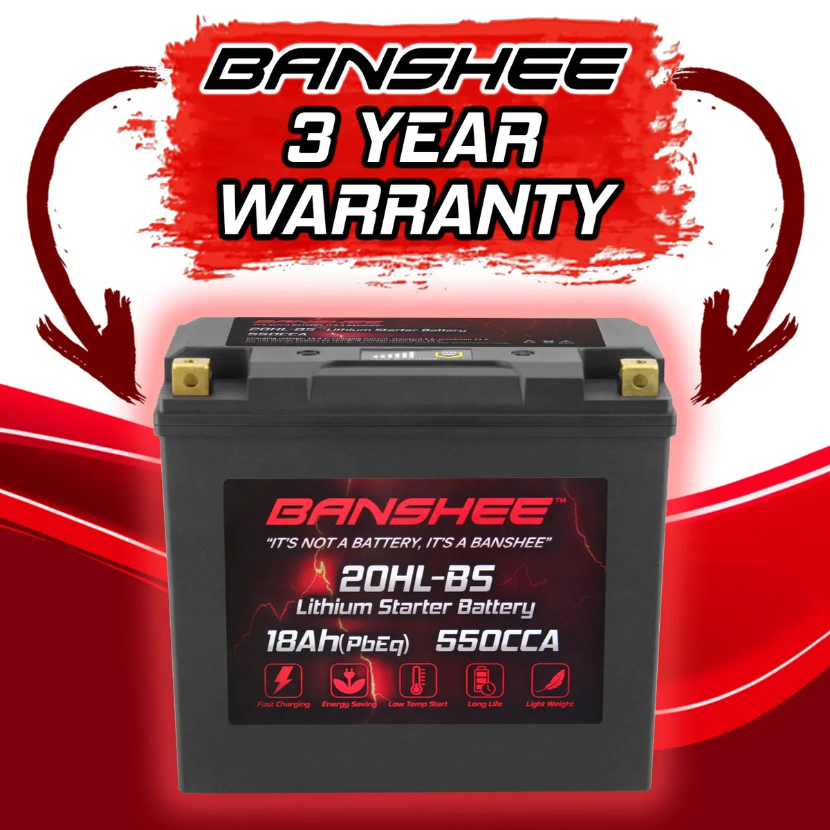 Banshee - LiFePO4 Motorsports Battery Compatible with Yamaha  WaveRunner  2015 to 2015