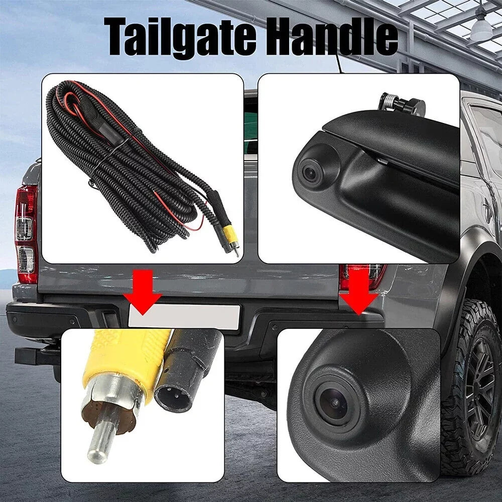 Paddsun     97-07 Rear View Backup Camera Kit w/ Wiring & Tailgate Handle