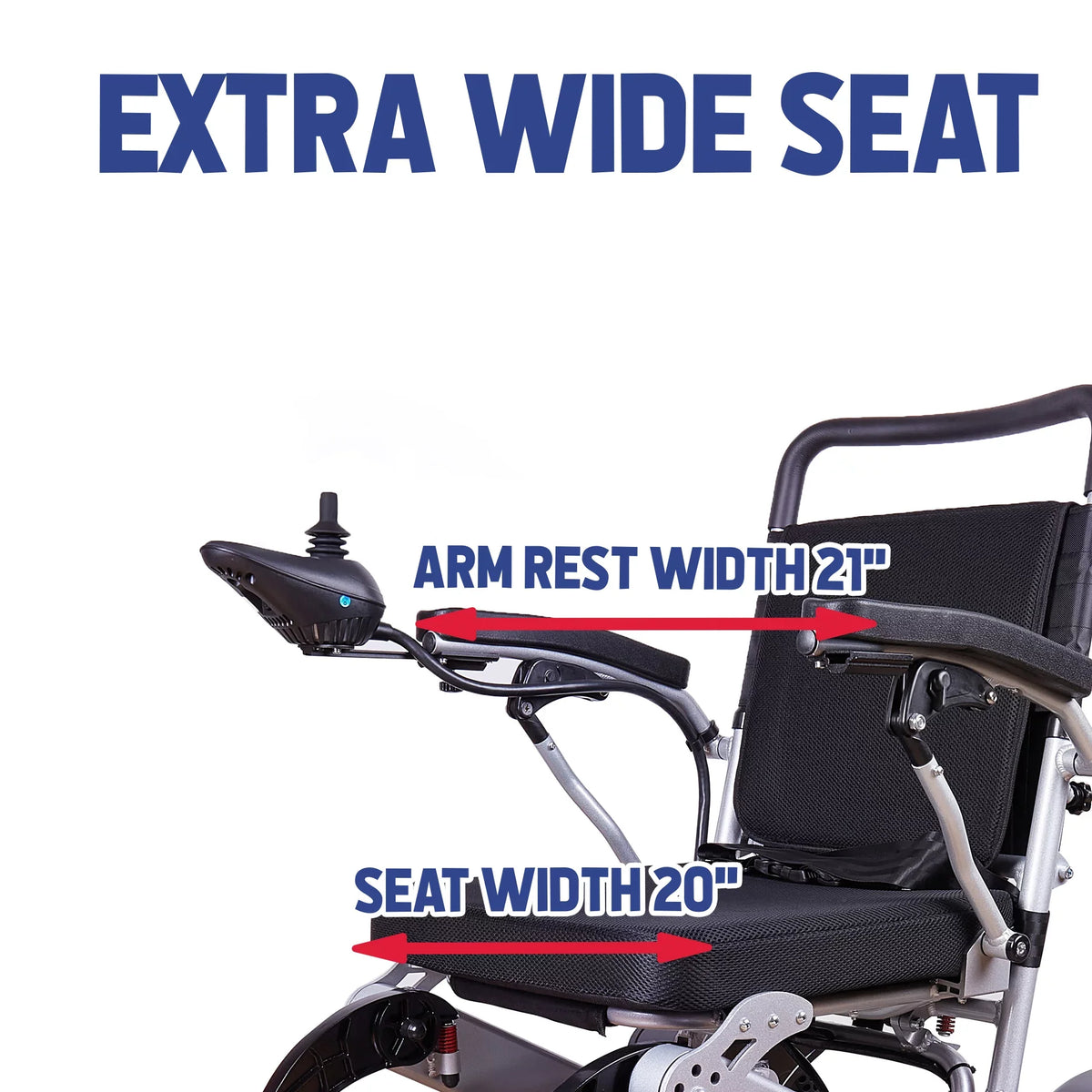 Alton Mobility - Exclusive Lightweight and Foldable Electric Power Wheelchairs 360lbs - 500W - 20 miles -