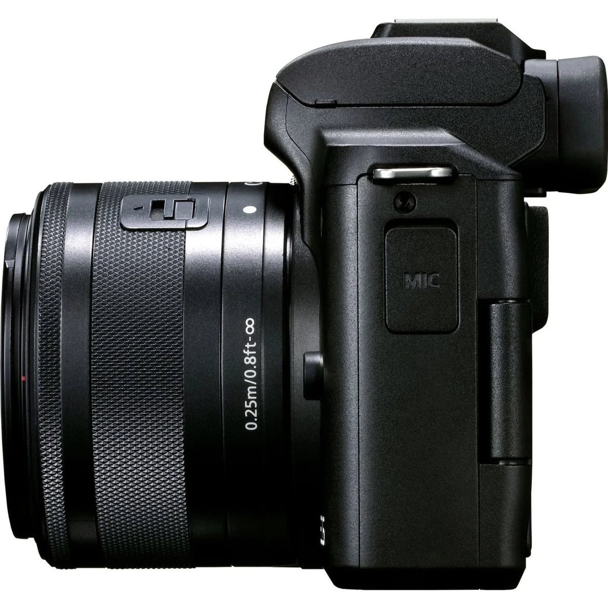 Canon   Mark  24.1 Megapixel Mirrorless Camera with Lens, 0.59", 1.77", Black