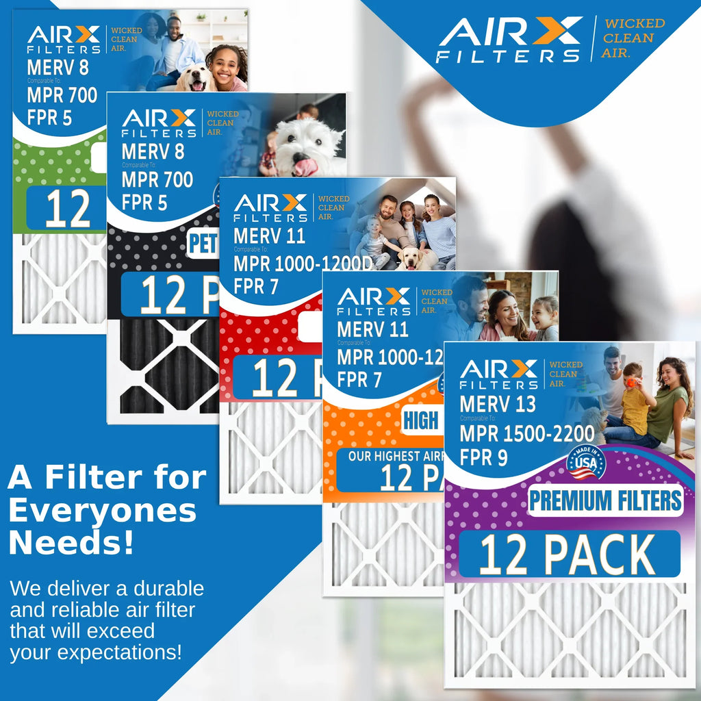 14x24x1 Air Filter  11 Rating, 12 Pack of Furnace Filters Comparable to  1000,  1200,  7, High Efficiency 12 Pack of Furnace Filters Made in  by     .