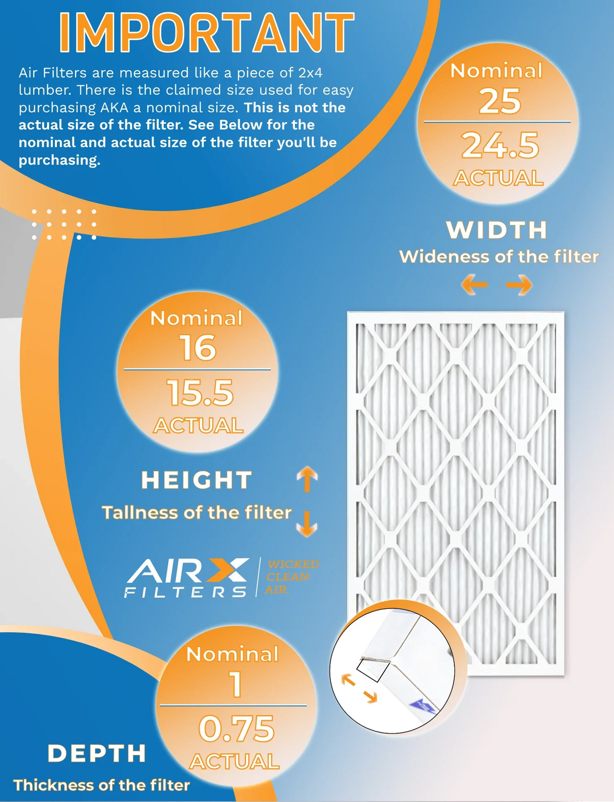 16x25x1 Air Filter  8 Rating, 12 Pack of Furnace Filters Comparable to  700 &  5 - Made in  by     .