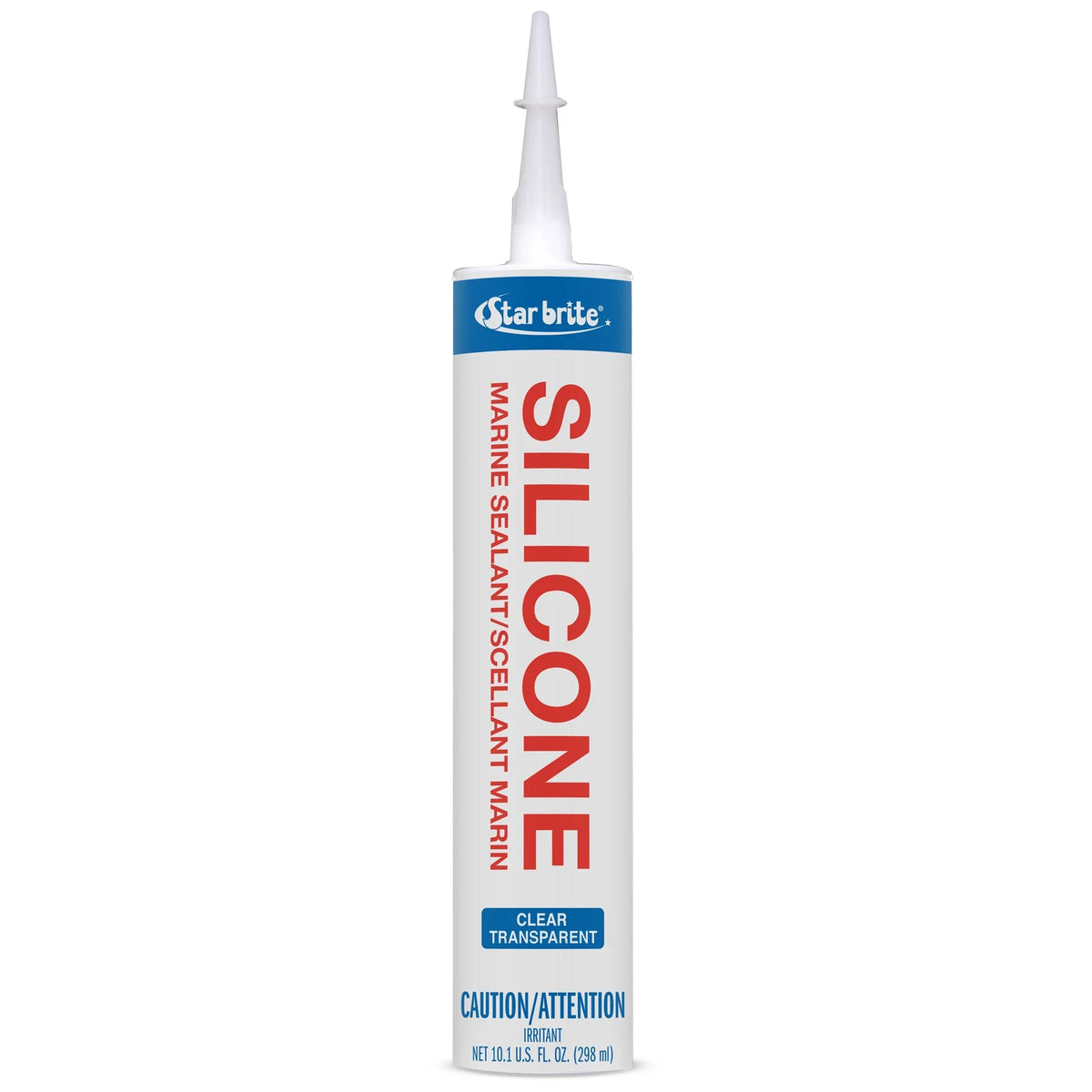 Marine Silicone Sealant - Clear, 10.1 Oz Cartridge, Waterproof, Durable,  Resistant, for Fiberglass, Metal, Wood, Glass, Ceramic & More (082122)