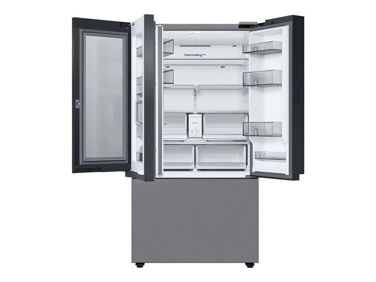 Samsung Bespoke 3-Door French Door Refrigerator (30 cu. ft.) with Beverage Center
