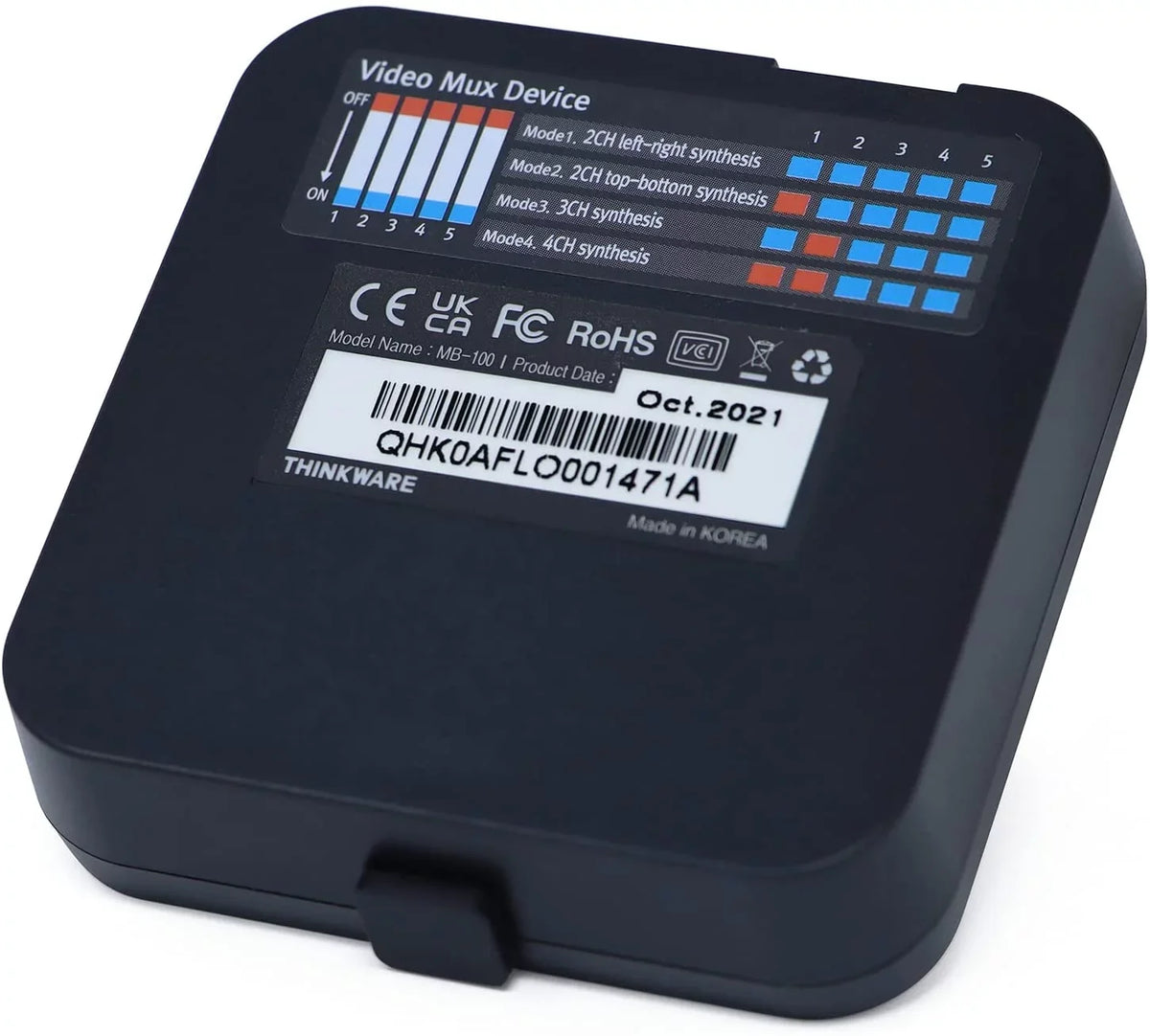 Multiplexer Box Accessory - for Up To 5 Channel Recording, Compatible with  ,  and  Dash Cams