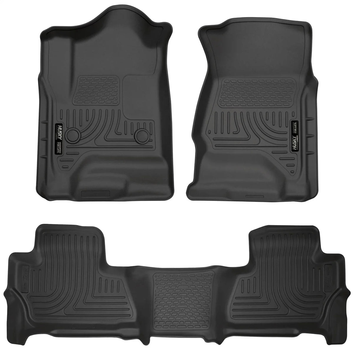 Husky by RealTruck 2015 Chevy/ Tahoe/Yukon WeatherBeater Combo Black Floor Liners