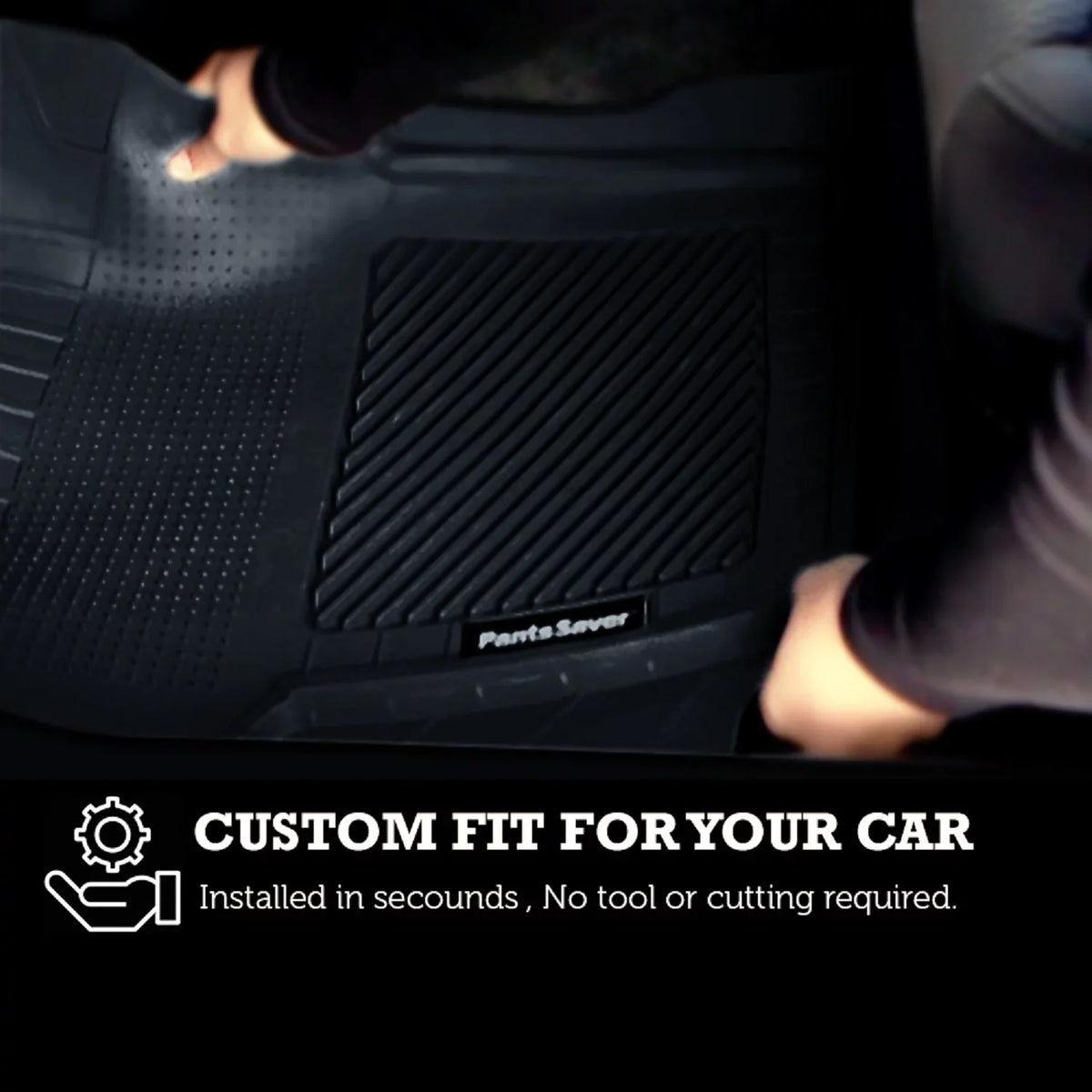 PantsSaver Floor Mats Custom Fit Car Mats for Genesis  2018-2023 All Weather Protection (Beige)
