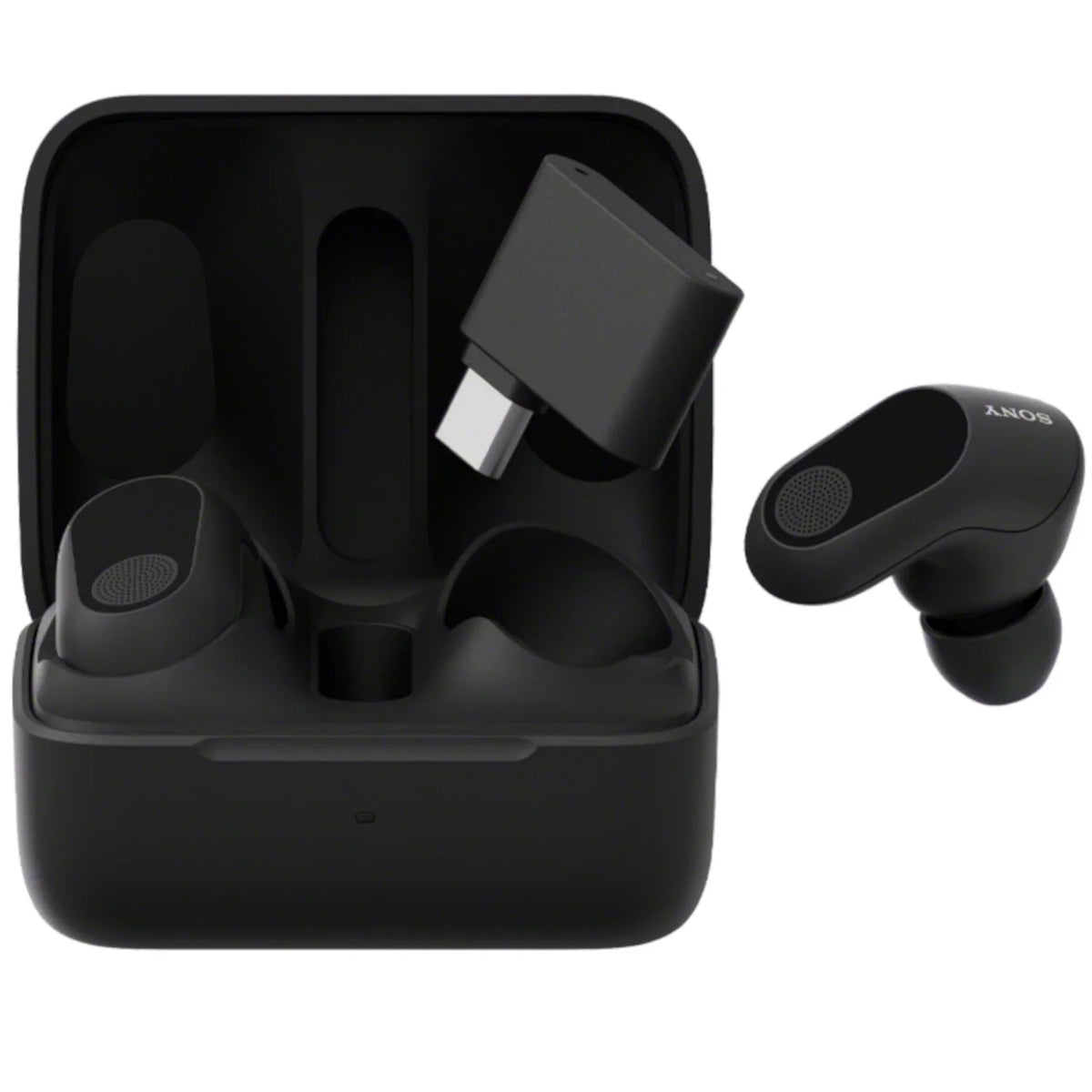 Open Box Sony  Buds Truly Wireless Noise Cancelling Gaming Earbuds, 12 Hours Battery, for , , 360 Spatial Sound, 30ms Low Latency, - Dongle and  Audio (), - Black