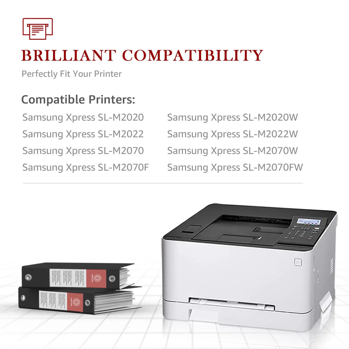 4-Pack - Compatible Toner Cartridge for Samsung - 111S High Yield Xpress      Printer (Black)