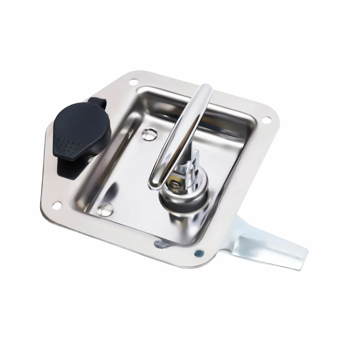 Set of 6 Folding -handle Tool Box Lock  Door Latch w/ 12 Keys Stainless Steel