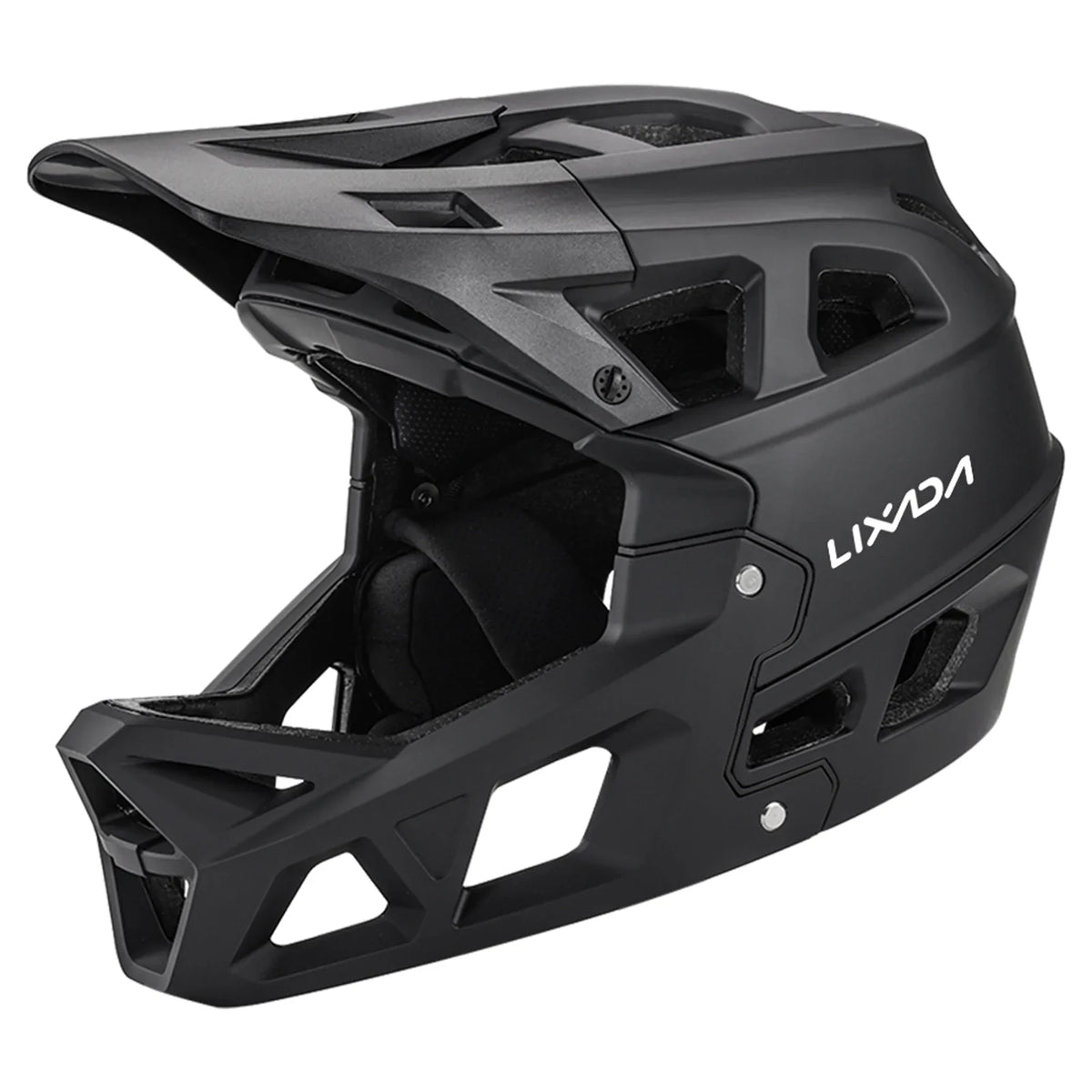 Dadypet Adult Mountain Bike Helmet - Full Face Downhill  Helmet for Men/Women, Visor, 31 Vents, 59-61cm Head Circumference