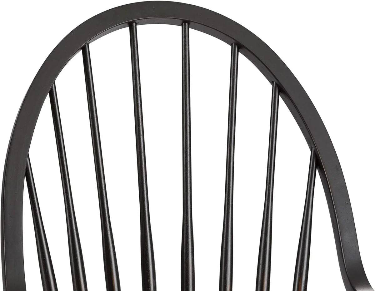 Windsor Back Arm Chair,     , Black