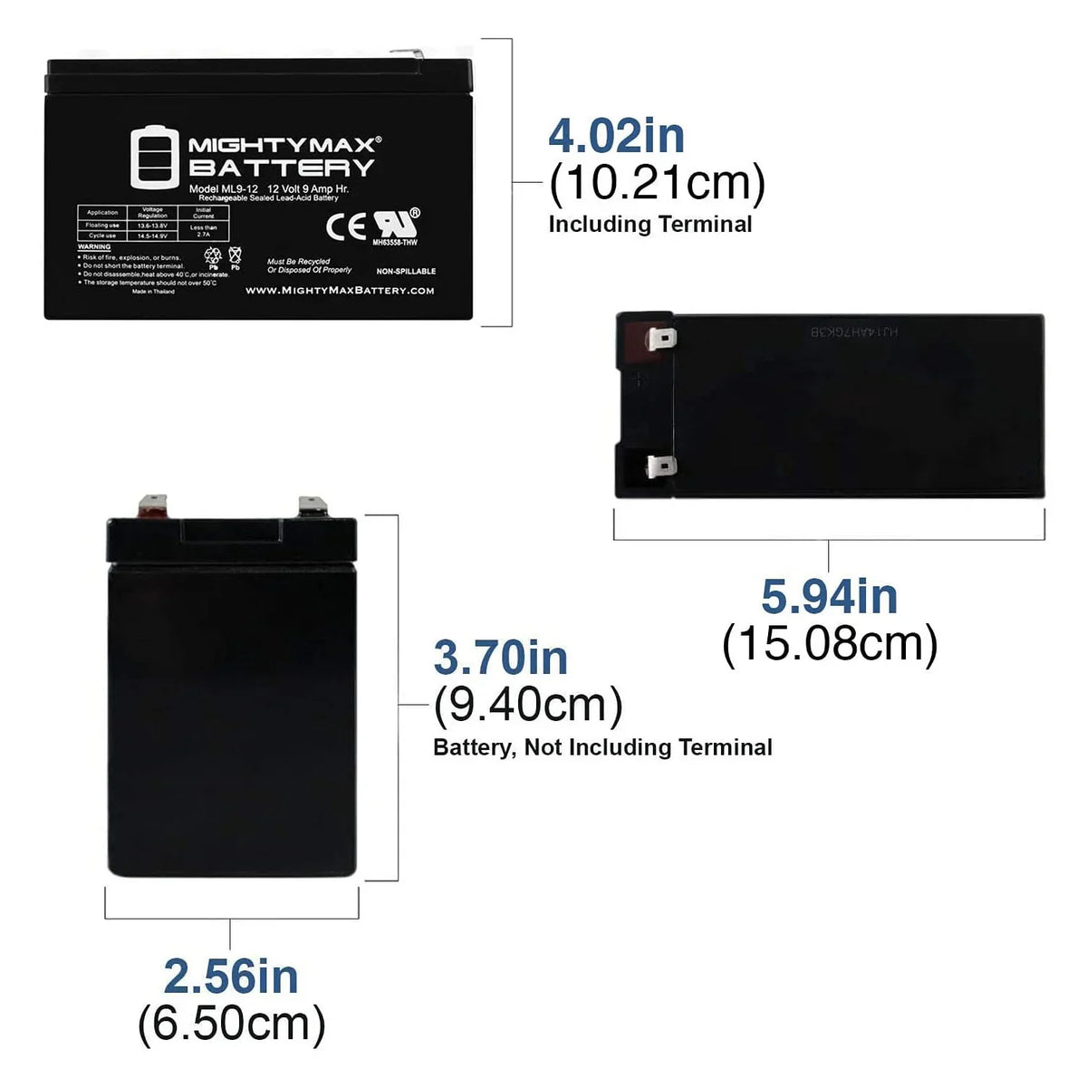 12V 9Ah Battery Replacement for Sea Doo Sea Scooter  - 10 Pack