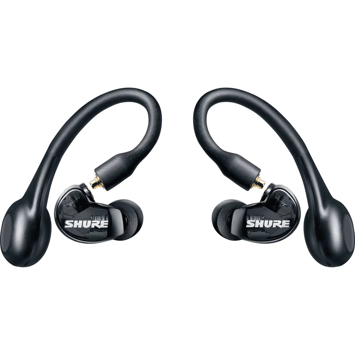 Shure  215  True Wireless Sound Isolating Earbuds with Bluetooth 5 Technology, Premium Audio with Deep Bass, Secure Fit Over-the-Ear, 32-Hour Battery Life, Fingertip Controls - (Gen 2) - Black