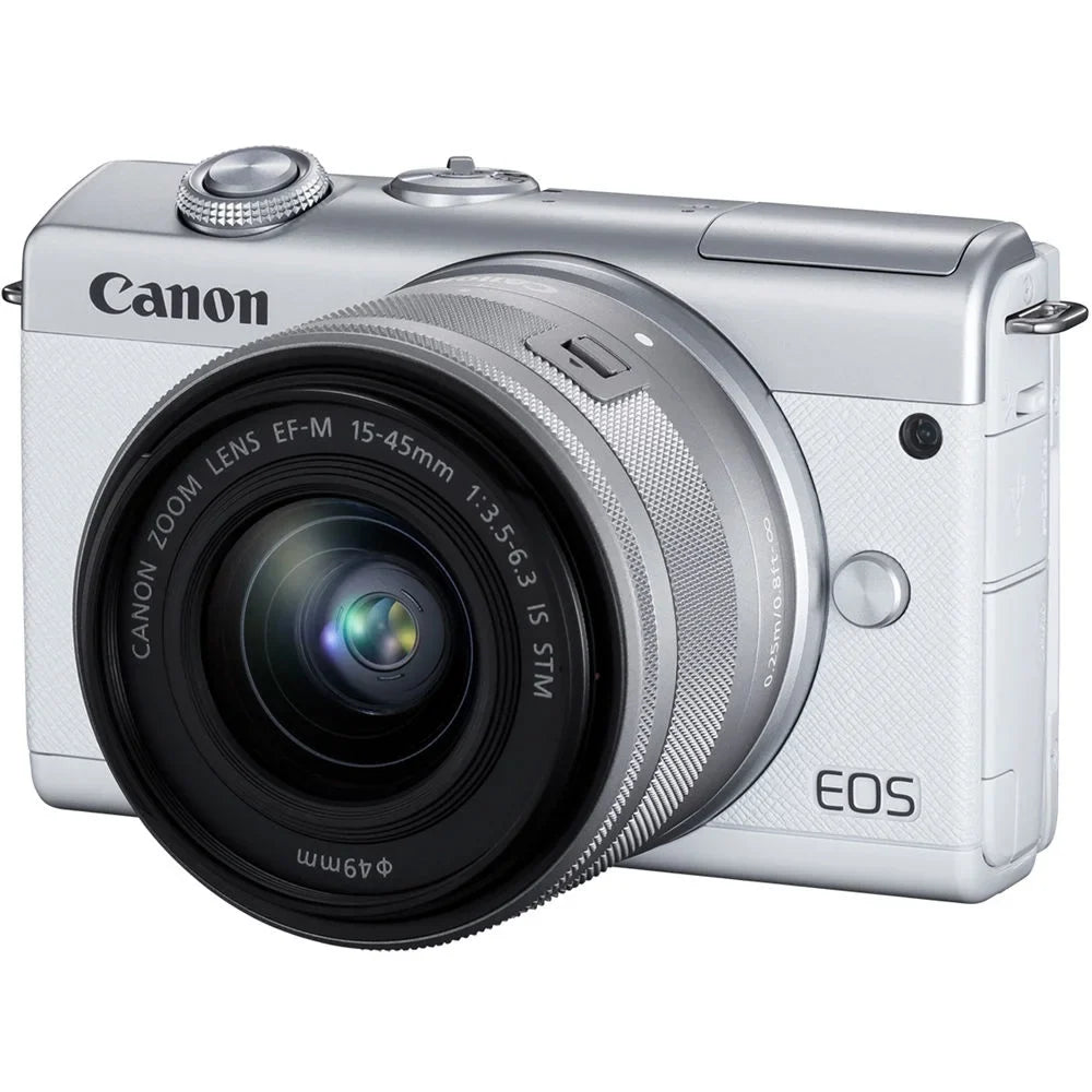 Canon   Mirrorless Digital Camera with 15-45mm Lens (White) 3700C009
