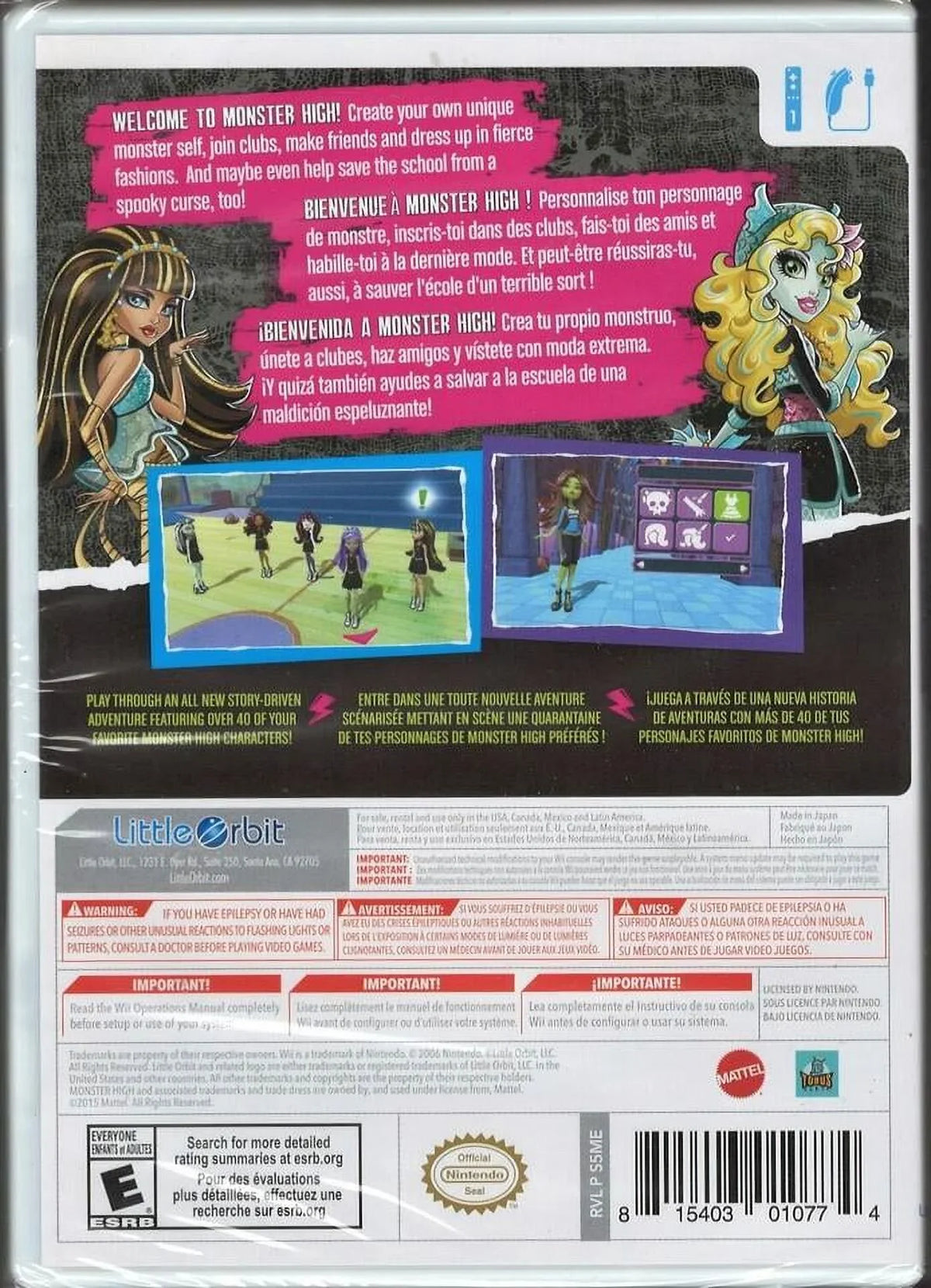 Monster High New Ghoul in School  (Brand New Factory Sealed  Version) Ninte