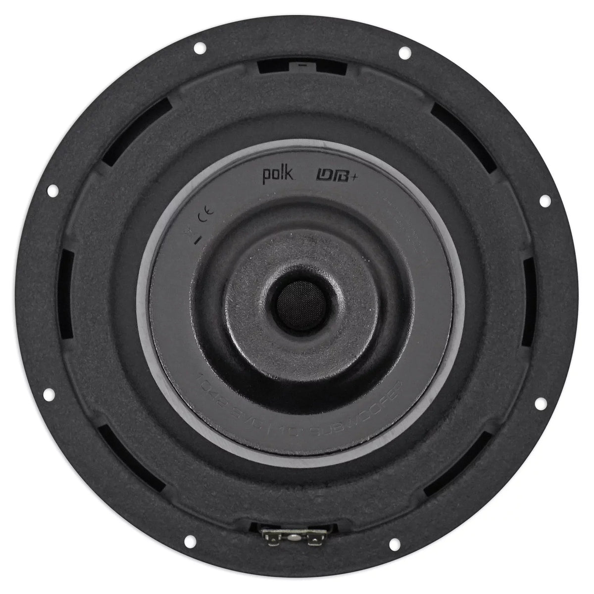 (2) Polk Audio  10” 1050w Single 4-Ohm Car/Marine Audio Subwoofers Subs