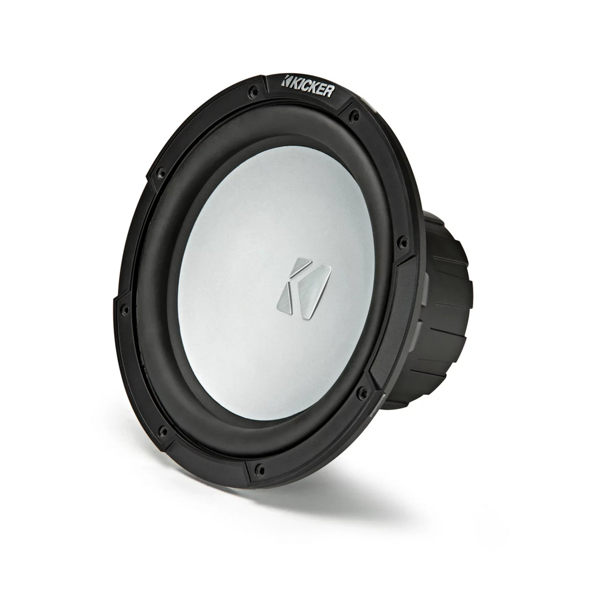 2 Kicker 45KMF104 10" Weather-Proof Subwoofers for Freeair Applications - 2 Kicker 45KMG10W 10"  Grilles (Charcoal)
