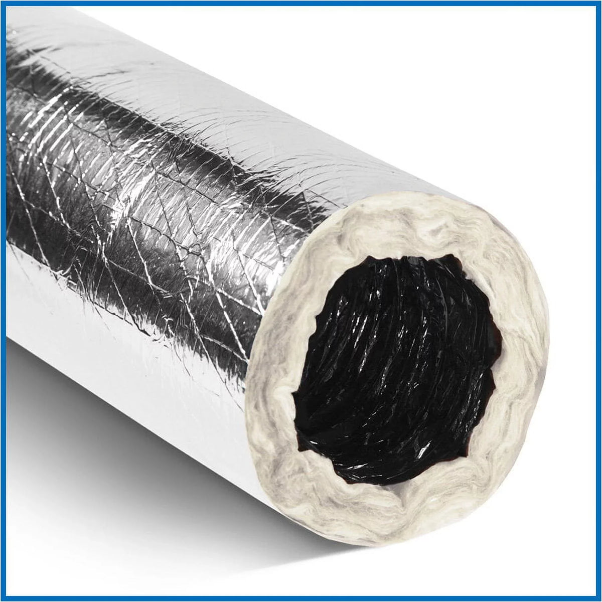 6"Silver Flex QuietFlex Insulated Flexible Duct  25'