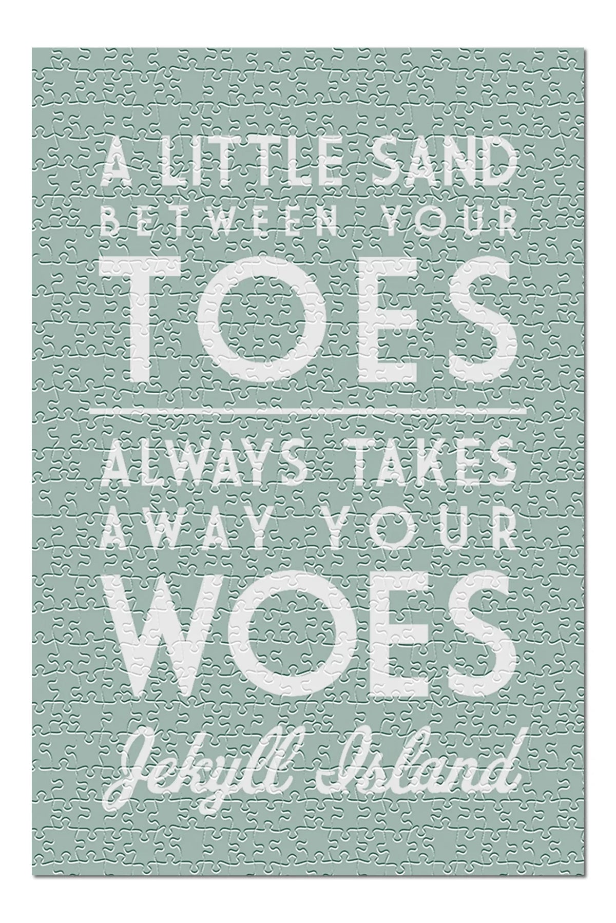 Jekyll Island, Georgia,  Little Sand Between Your Toes, Simply Said (19x27 inches, Premium 500 Piece Jigsaw Puzzle for Adults and Family, Made in )