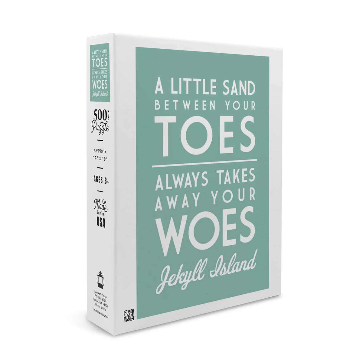 Jekyll Island, Georgia,  Little Sand Between Your Toes, Simply Said (19x27 inches, Premium 500 Piece Jigsaw Puzzle for Adults and Family, Made in )