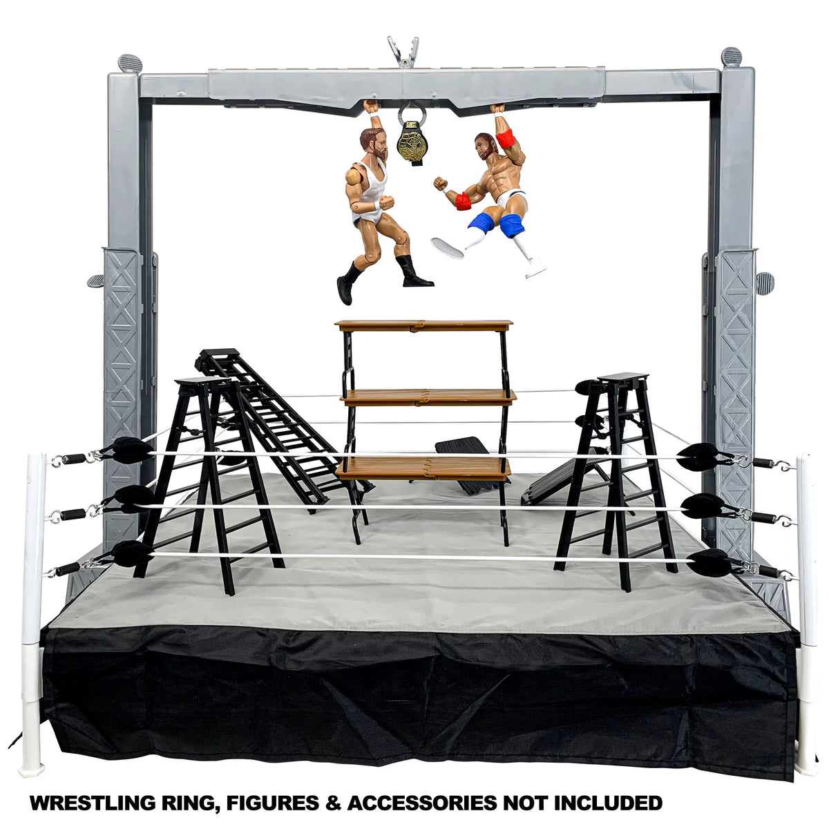 Shark Cage & Grab The Gear Playset for  Wrestling Action Figures
