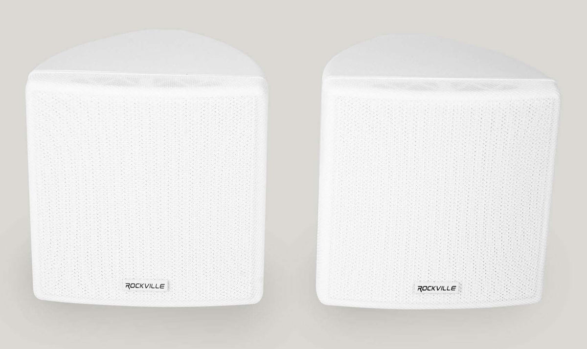 6-Zone Amp+4) 3.5" White Cube+2)  Pendant+Ceiling Speakers for Restaurant/Bar