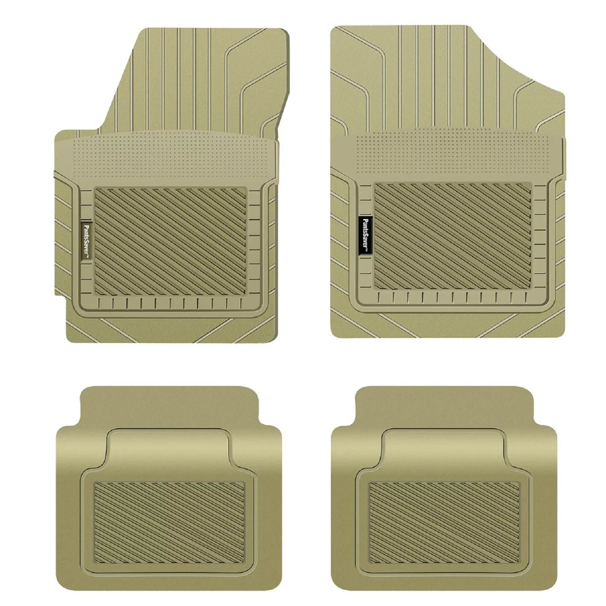 PantsSaver Custom Fit Floor Mats for Genesis  2017-2022 All Weather Protection -4 Piece Set (Beige)