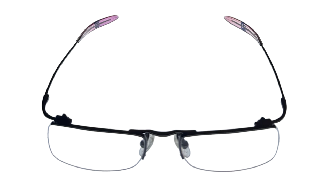 New Balance Mens Eyeglass Rectangle Rimless Metal  356 3 Gunmetal. 53mm